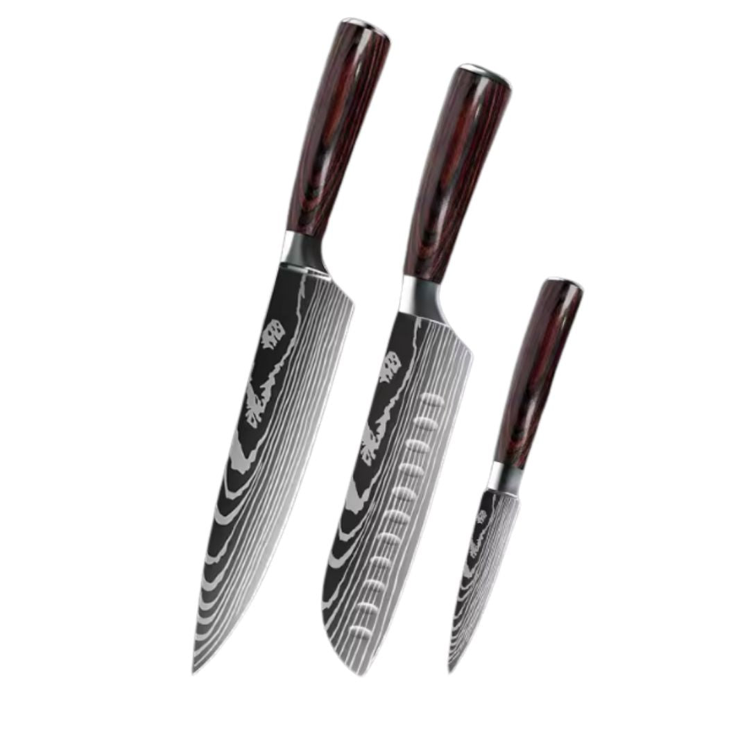 Set de 3 Couteaux Japonais – Série Mori