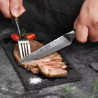 Lot de 4 Couteaux à steak – Série Fleur Noire