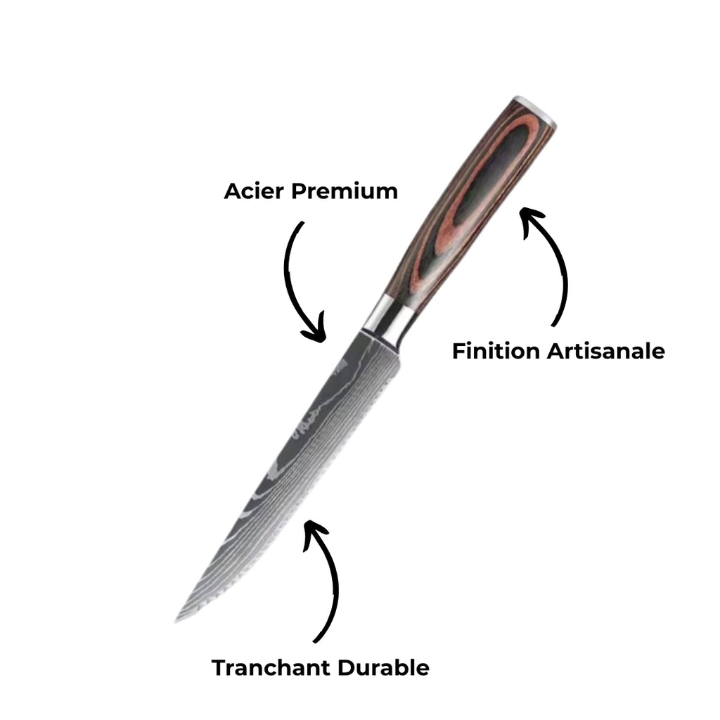 Lot de 6 Couteaux à steak – Série Mori