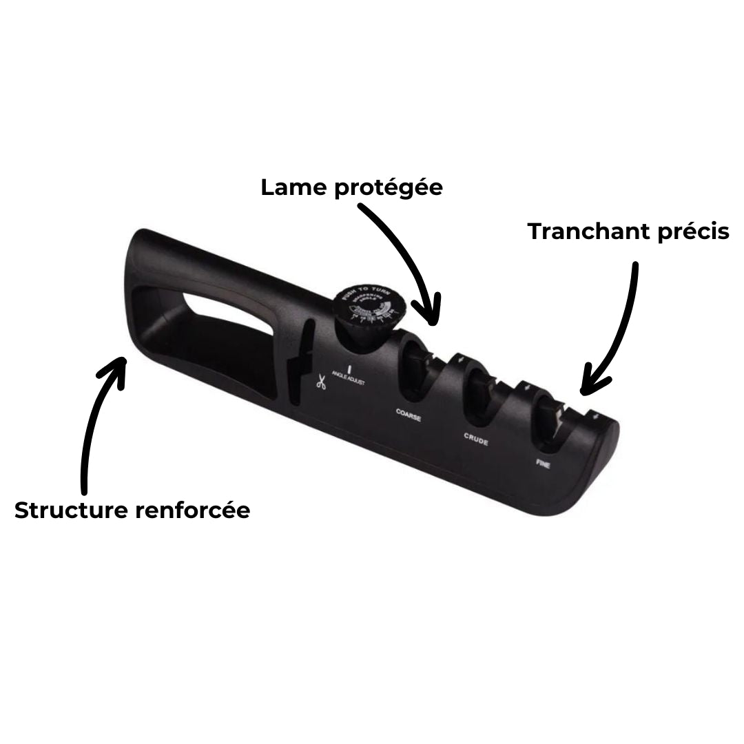 Aiguiseur adaptable rotatif toutes lames